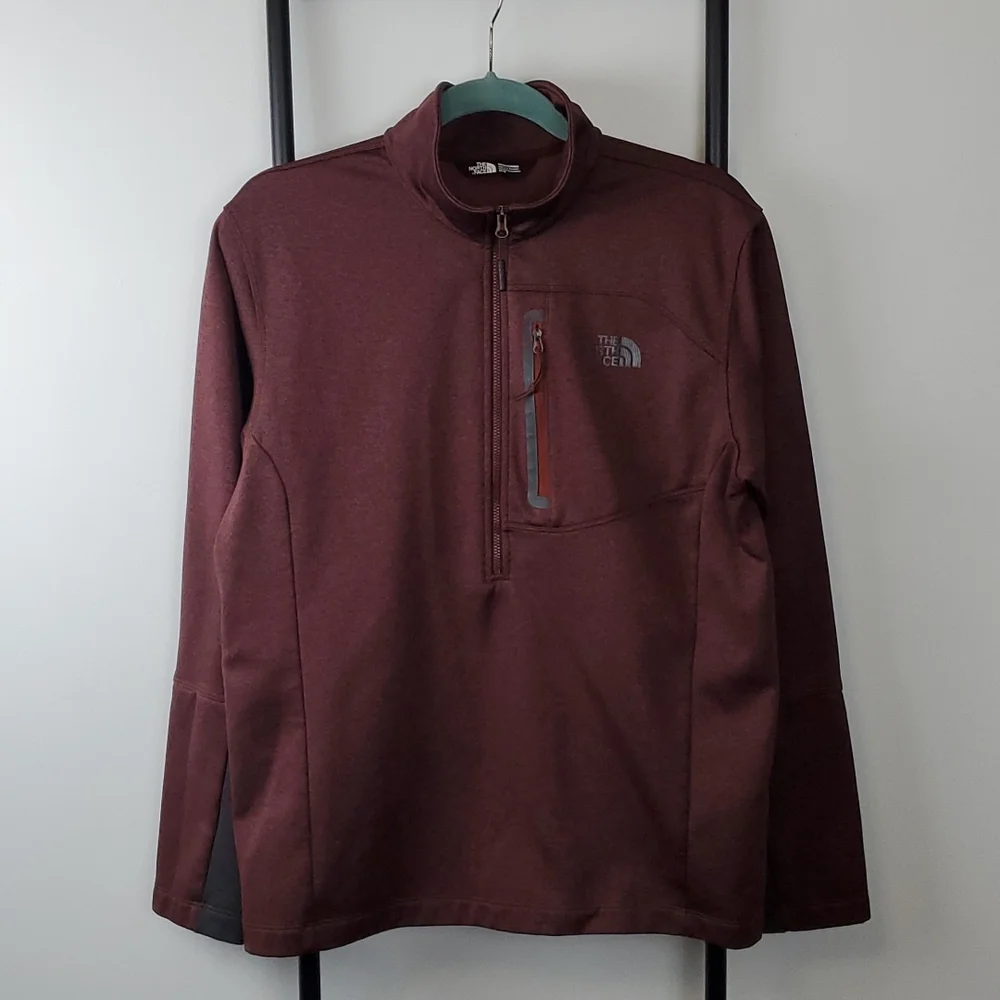 The North Face 1/2 zip fleece men's jacket size M